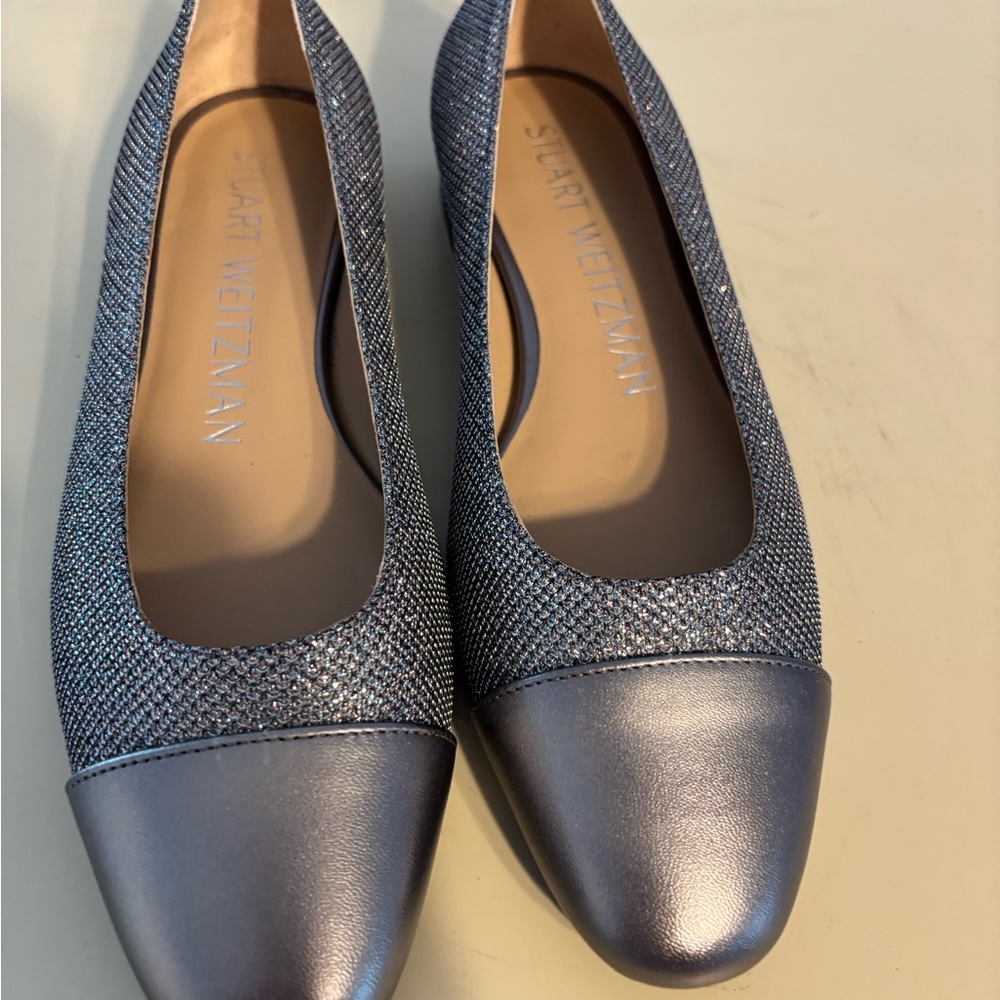 Stuart Weitzman Women's Silver Flats